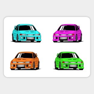 X4 Mitsubishi Lancer Evolution VI Magnet